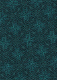 Machine Washable Transitional Teal Green Rug, wshpat3615lblu