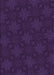 Machine Washable Transitional Deep Purple Rug, wshpat3615pur