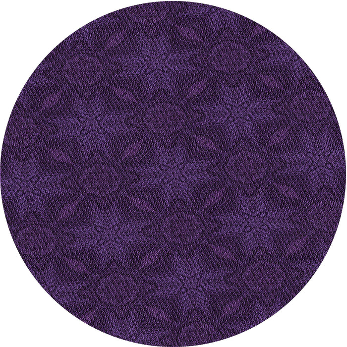 Square Patterned Deep Purple Rug, pat3615pur