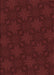 Machine Washable Transitional Night Red Rug, wshpat3615rd