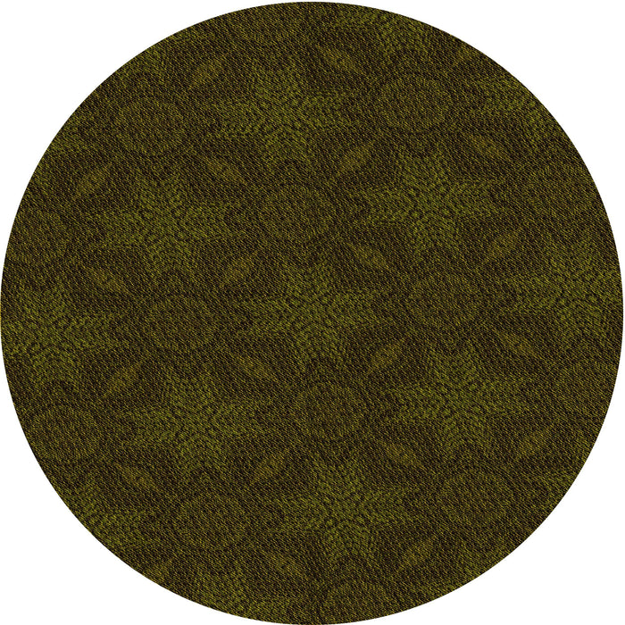 Square Patterned Dark Bronze Brown Rug, pat3615yw