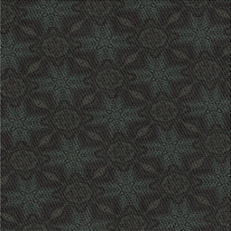 Square Patterned Black Novelty Rug, pat3615