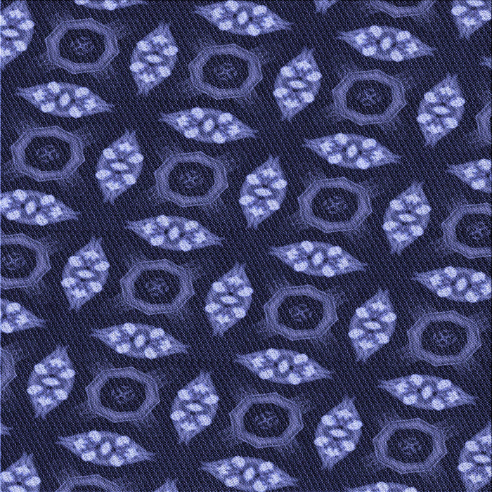 Round Patterned Night Blue Rug, pat3616blu