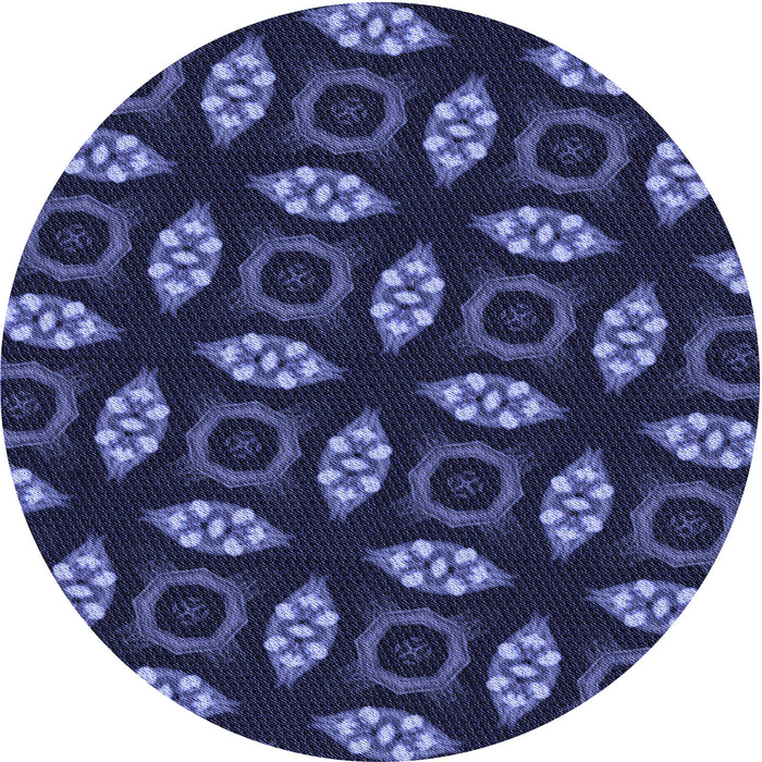 Square Machine Washable Transitional Night Blue Rug in a Living Room, wshpat3616blu