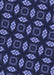 Patterned Night Blue Rug, pat3616blu