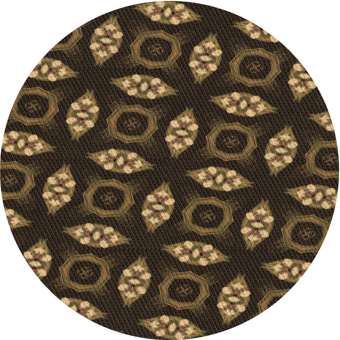 Square Patterned Light Brown Rug, pat3616brn