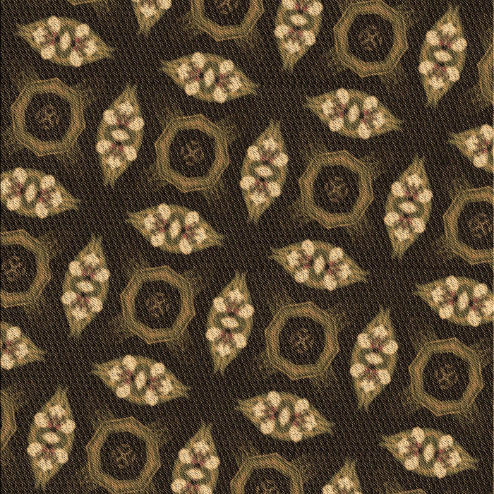 Machine Washable Transitional Light Brown Rug, wshpat3616brn