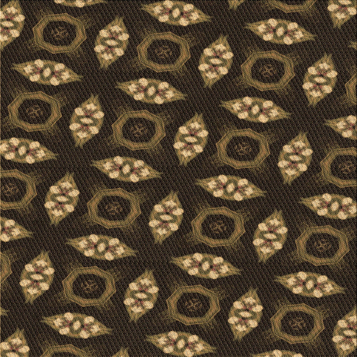 Round Patterned Light Brown Rug, pat3616brn