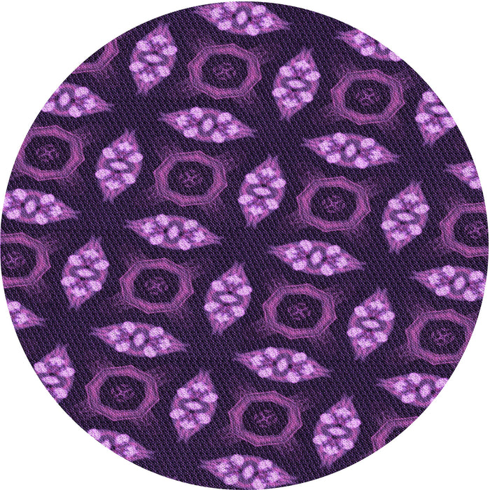Square Machine Washable Transitional Dark Orchid Purple Rug in a Living Room, wshpat3616pur