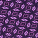 Round Patterned Dark Orchid Purple Rug, pat3616pur