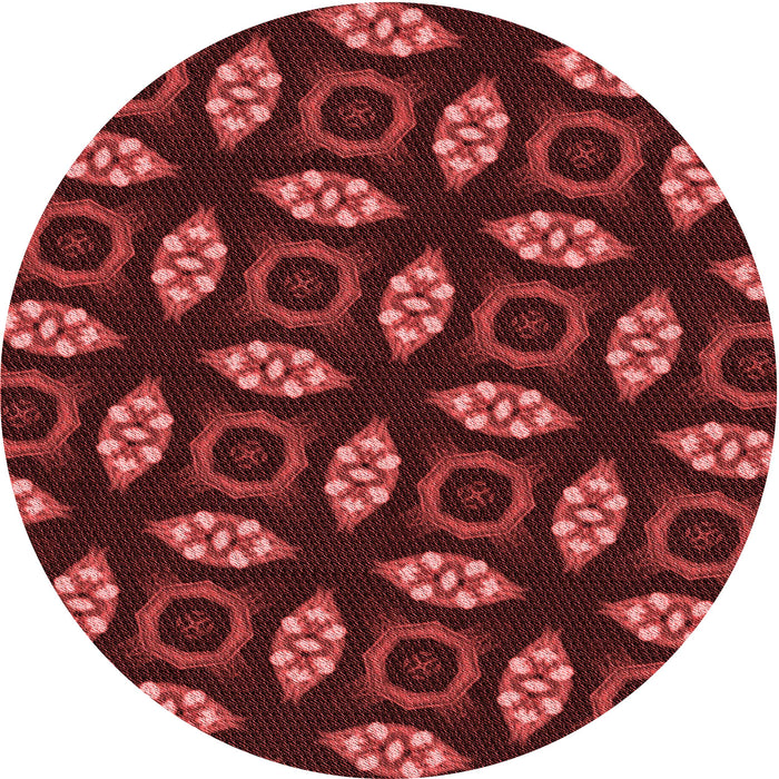 Square Patterned Red Rug, pat3616rd