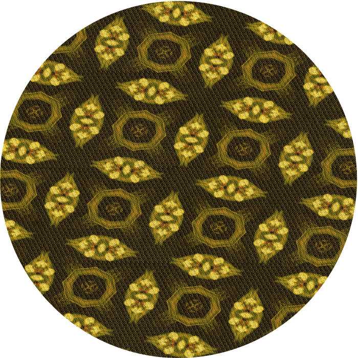Square Machine Washable Transitional Black Brown Rug in a Living Room, wshpat3616yw