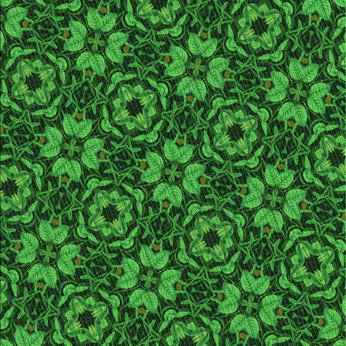 Patterned Deep Emerald Green Rug, pat3617grn