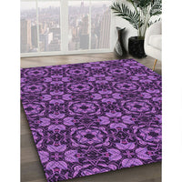 Patterned Purple Rug, pat3617pur