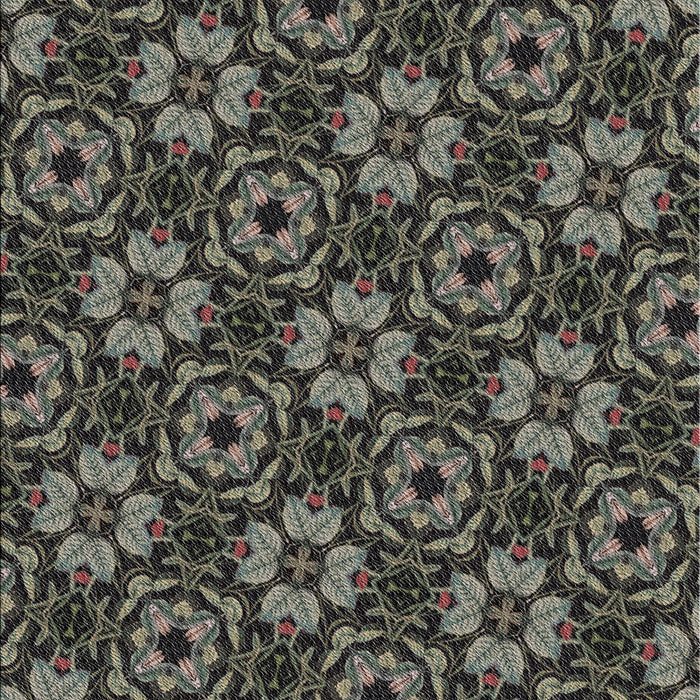 Patterned Sage Green Novelty Rug, pat3617