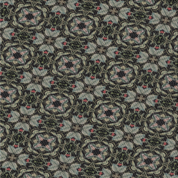 Sideview of Machine Washable Transitional Sage Green Rug, wshpat3617