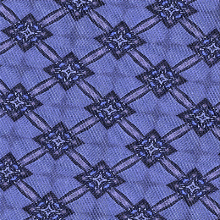 Round Patterned Light Slate Blue Rug, pat3618blu