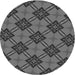 Square Patterned Gray Rug, pat3618gry