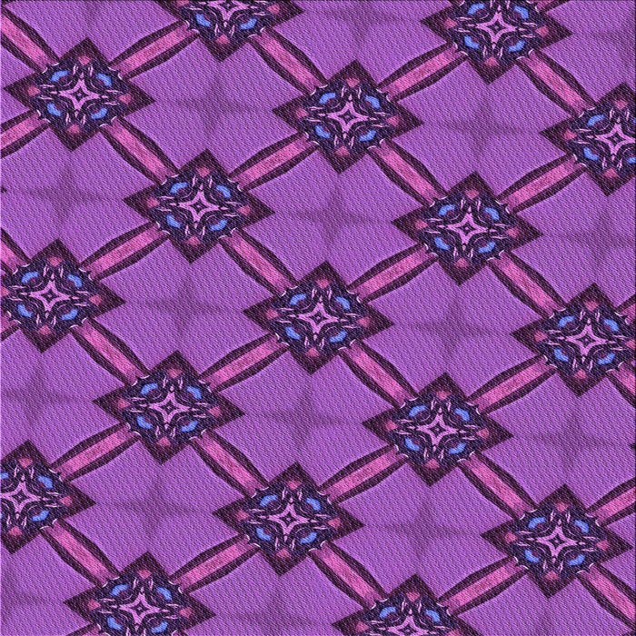 Round Machine Washable Transitional Dark Magenta Purple Rug, wshpat3618pur