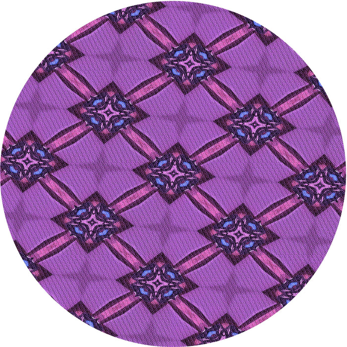 Square Machine Washable Transitional Dark Magenta Purple Rug in a Living Room, wshpat3618pur