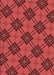 Patterned Tomato Red Rug, pat3618rd