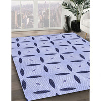 Patterned Blue Rug, pat3619blu
