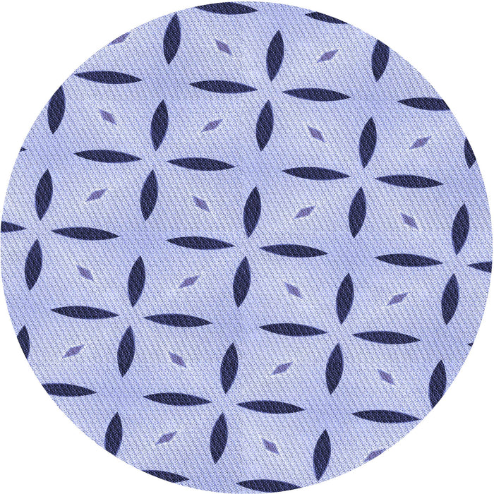 Square Patterned Blue Rug, pat3619blu