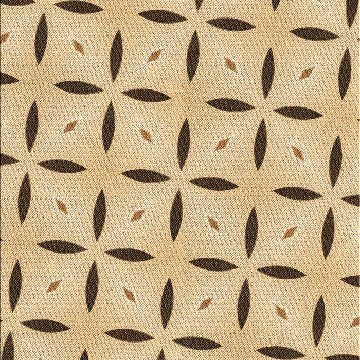 Machine Washable Transitional Copper Brown Rug, wshpat3619brn