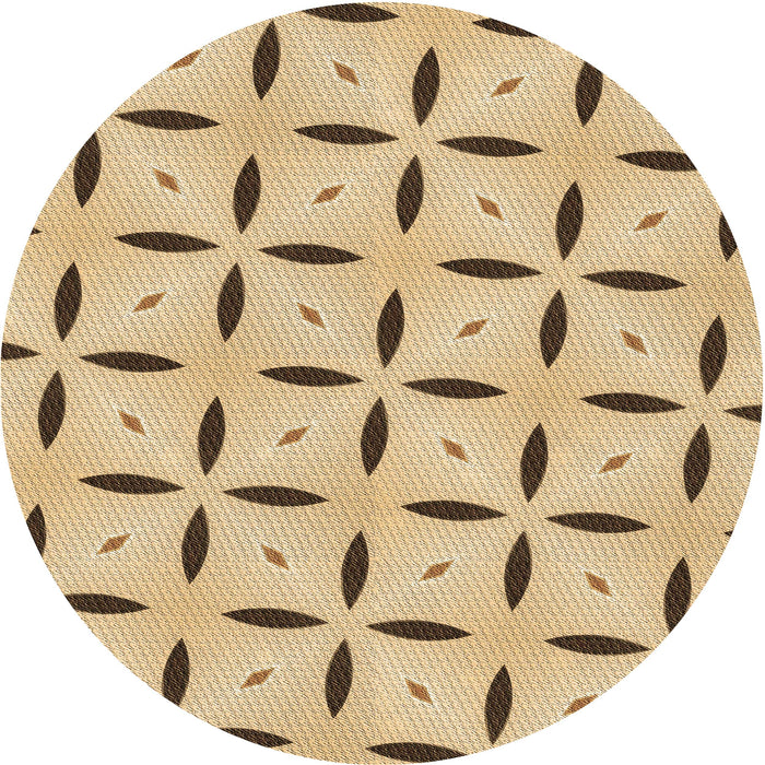 Square Machine Washable Transitional Copper Brown Rug in a Living Room, wshpat3619brn