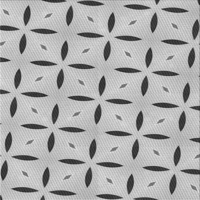 Round Patterned Gray Rug, pat3619gry