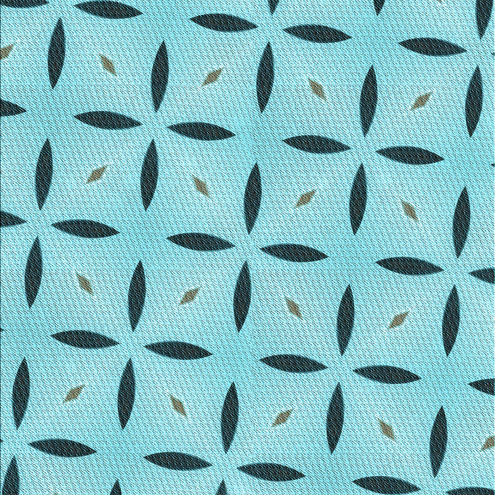 Patterned Light Sea Green Rug, pat3619lblu