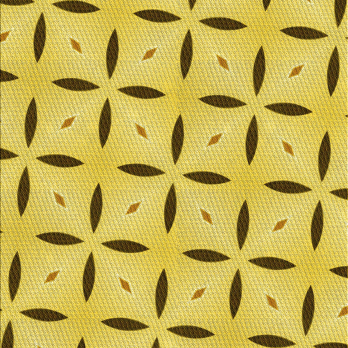Patterned Yellow Rug, pat3619yw