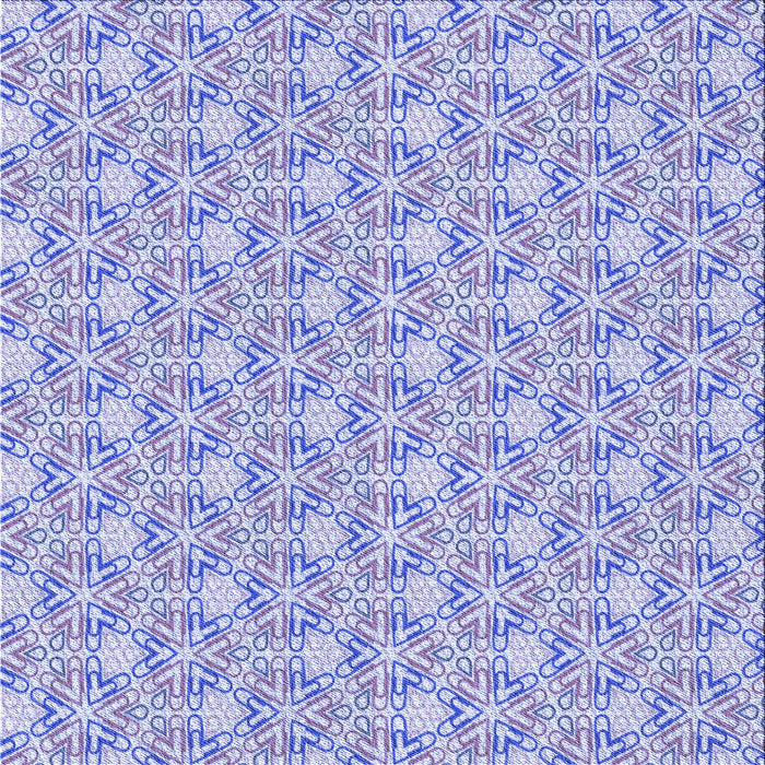 Round Patterned Blue Rug, pat362blu