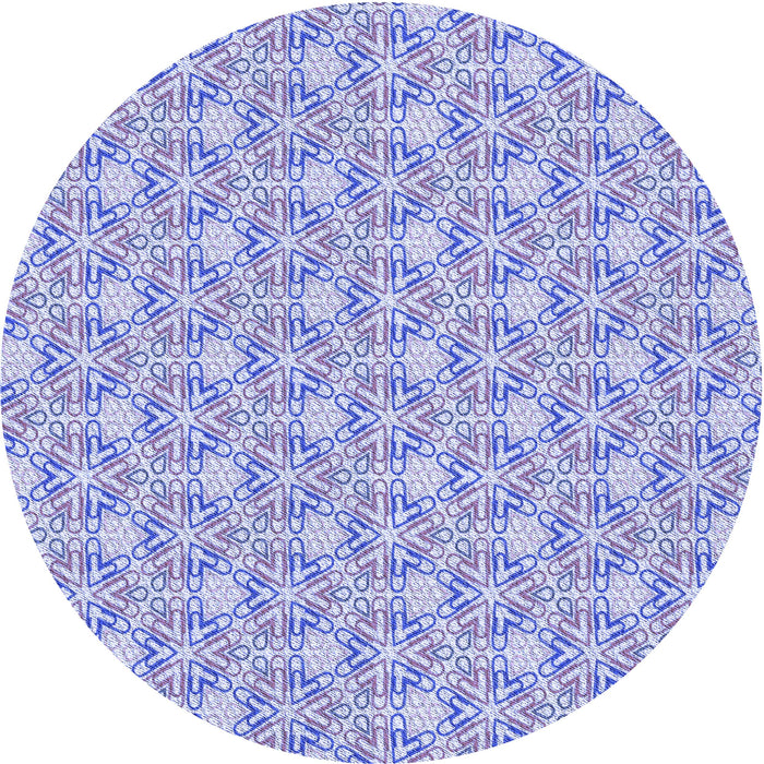 Square Patterned Blue Rug, pat362blu