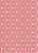Machine Washable Transitional Deep Rose Pink Rug, wshpat362rd