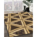 Patterned Golden Gold Rug in Family Room, pat3620brn