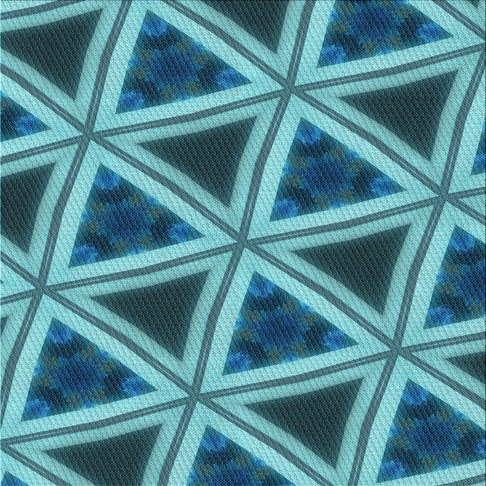 Round Patterned Teal Green Rug, pat3620lblu