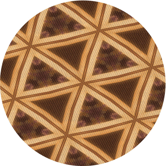 Square Machine Washable Transitional Saddle Brown Rug in a Living Room, wshpat3620org