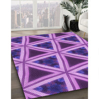 Patterned Purple Rug, pat3620pur