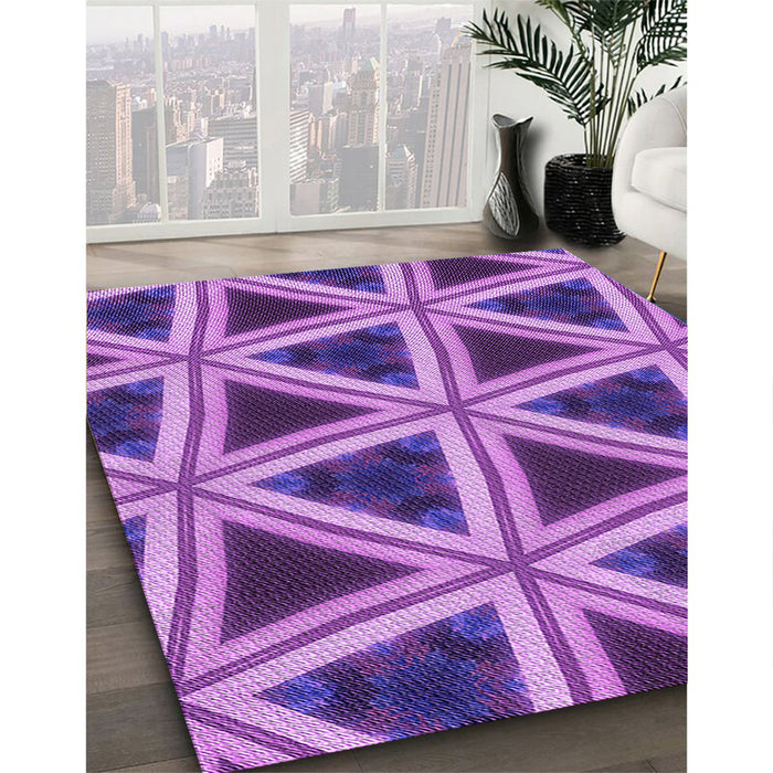 Machine Washable Transitional Purple Rug in a Family Room, wshpat3620pur