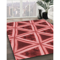 Patterned Red Rug, pat3620rd