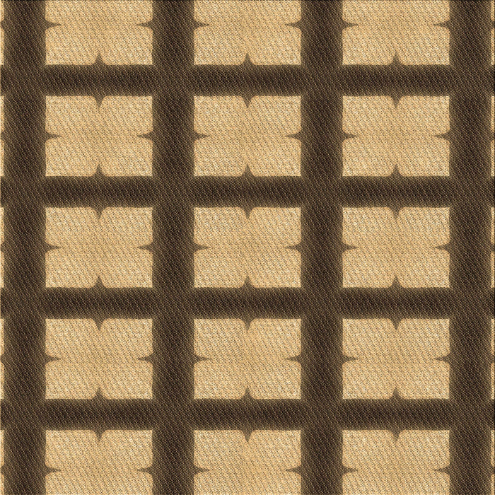 Round Patterned Orange Rug, pat3621brn