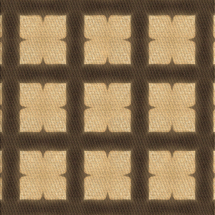 Patterned Orange Rug, pat3621brn