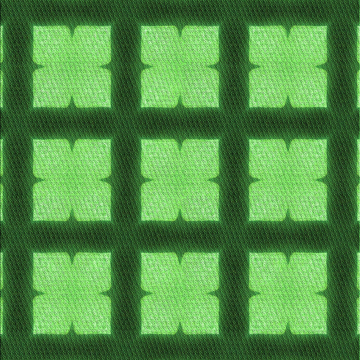 Patterned Deep Emerald Green Rug, pat3621grn