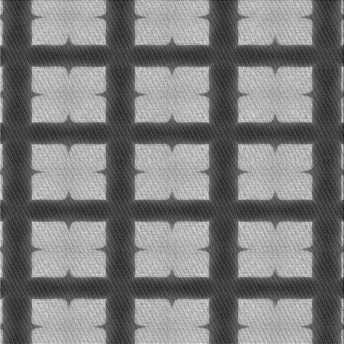 Round Patterned Cloud Gray Rug, pat3621gry