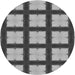 Square Patterned Cloud Gray Rug, pat3621gry