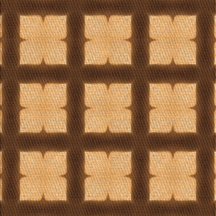 Patterned Red Brown Rug, pat3621org