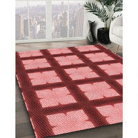 Patterned Red Rug, pat3621rd