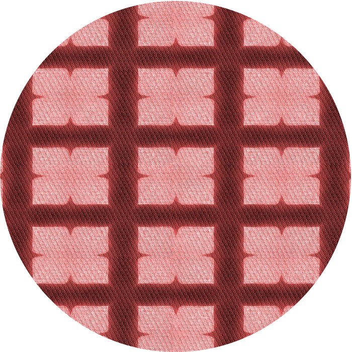 Square Machine Washable Transitional Red Rug in a Living Room, wshpat3621rd