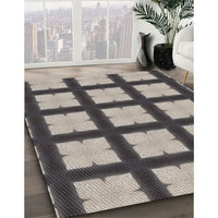 Patterned Black Novelty Rug, pat3621